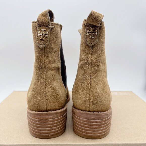 Tory Burch Tan Suede Ankle Boots - Picture 8 of 12